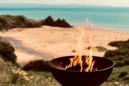 Three Cliffs Bay Holiday Park campsite